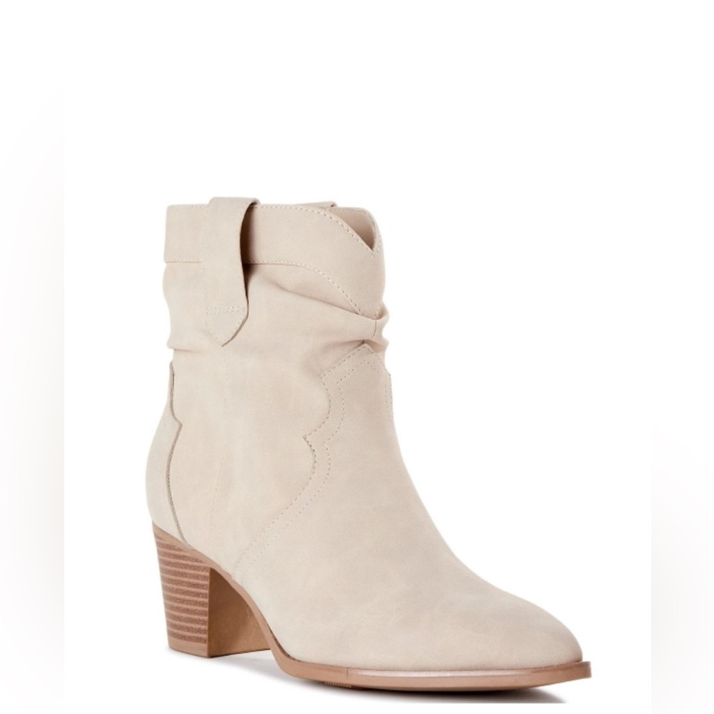 Time and Tru Western Slouch Boots Cream Size 11